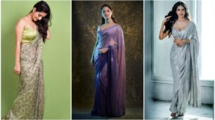 Tollywood Divas From Tamannaah Bhatia To Malavika Mohanan Who Shine In Sequin Saree