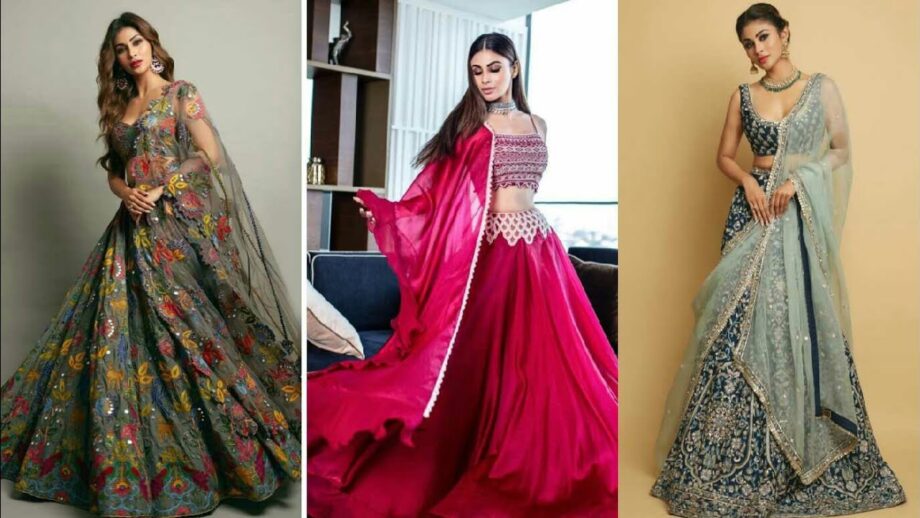 Top 3 Regal Looks Of Mouni Roy In Lehenga: See Pictures - 1