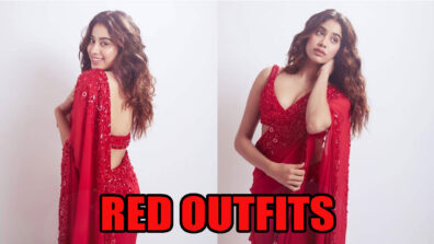 Top 5 Fascinating And Vibrant Looks Of Janhvi Kapoor In Red Outfits