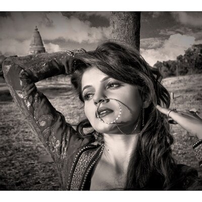 Rubina Dilaik Looks Pretty Cute With Nose Pin - 1