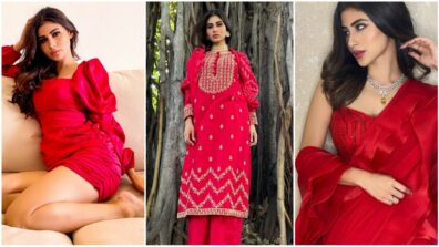 Want to look vibrant? Take cues from Mouni Roy’s red looks collection