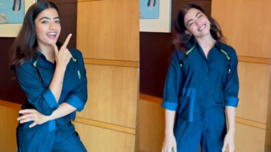 Watch Video: Rashmika Mandanna gets groovy on her top tucker song, unseen moment goes viral