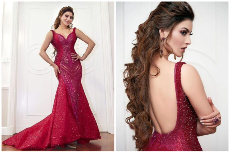 Which Backless Gown Looks Of Urvashi Rautela Took Your Heart By Storm? - 0