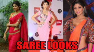 Which Of These 3 Low-Waist Saree Looks Of Shilpa Shetty Melt Your Heart?