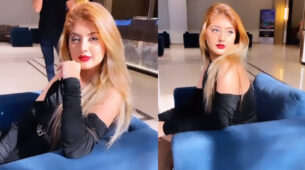 Who is the unknown person constantly ‘behind’ Arishfa Khan? Find out here