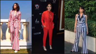 Yami Gautam In Solid Colour Vs Striped Pantsuit? Which Look Is Your Fav?