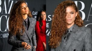 Zendaya Looks Rocking In Grey Suit, See Here