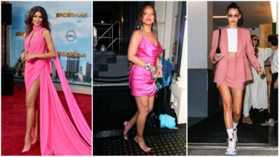 Zendaya vs. Rihanna vs.Bella Hadid: Which Hollywood Diva Looks Fascinating In Pink? Vote now