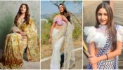 3 times Surbhi Chandna gave us lessons to style a saree in the most voguish way