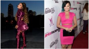 Ladies In Pink: Ariana Grande Vs Demi Lovato: Whose Hot Pink Co-Ord Set Will You Steal?