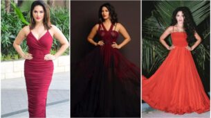 Hot Lady: Bollywood Actress In Red Gown Outfits Looks Nothing Less Than A Princess, See Pictures Here