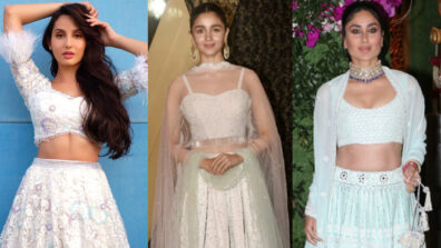 Aaooo Huzur: Nora Fatehi Vs Alia Bhatt Vs Kareena Kapoor: Which B-Town diva looks like a ‘daydream’ in an embellished chikankari lehenga outfit?