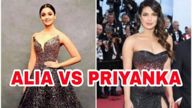 Alia Bhatt Vs Priyanka Chopra In Strapless Deep Neck Glitter Gown: Who Made You Go Crazy With Their Looks?