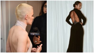 Alicia Keys and Kristen Stewart’s these backless dresses are worth drooling over