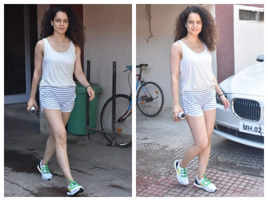 Attend Gym In Swag: Take Gym Wear Fashion Hints From Kangana Ranaut And Priyanka Chopra - 2