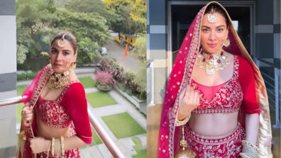 Laal Dupatta Udd Gaya Re: Kundali Bhagya Shraddha Arya slays the ethnic vibe in a super hot embellished red saree, fans can’t stop crushing