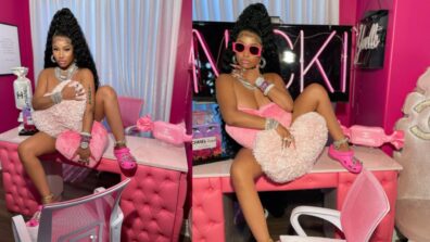 Daring Queen: Nicki Minaj Took Millions Of Hearts By Storm As She Shared A Picture Of Hiding Herself With Heart Pillows