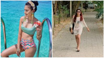 [Beach Please] Which beachy outfits of Erica Fernandes and Sriti Jha are your inspiration for a beach vacay?