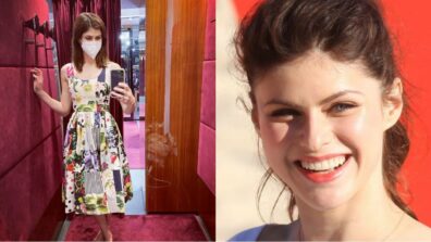 Beauty At Its Best: Alexandra Daddario Shares A Mirror Selfie Wearing A Beautiful Summer Floral Dress And Reminding Us To Wear A Mask