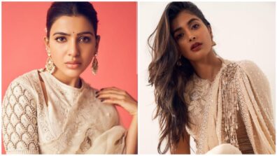 Blissful In White: Samantha Akkineni Vs Pooja Hegde: Who Looked Gorgeous In White Saree With Intricate Embroidery?