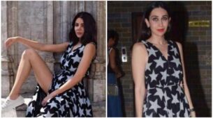 [Bollywood Diva] Anushka Sharma Vs Karisma Kapoor: Who Looked Eye Catching In The Black Long Star Print Dress?