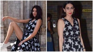 [Bollywood Diva] Anushka Sharma Vs Karisma Kapoor: Who Looked Eye Catching In The Black Long Star Print Dress?