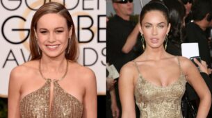 Brie Larson Vs Megan Fox: Who Carried The Golden Dress At The Golden Globe Awards Better?