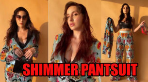 Can’t Stop Staring: Nora Fatehi Looks Ethereal In A Shimmer Pantsuit