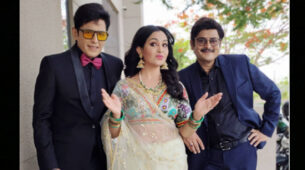 Check out Bhabhi Ji Ghar Par Hain Shubhangi Atre’s cosy moment with Asif Sheikh & Rohitashv Gaur caught on camera