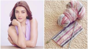 Creative Side: Kajal Aggarwal Utilizes Her Free Time At Home Knitting