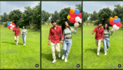 Cute Couple: Bhavin Bhanushali & Ashnoor Kaur go for a Romantic Walk in the garden, check out moment