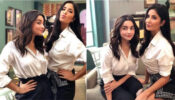 Cute Moment: When Katrina Kaif & Alia Bhatt twinned in white shirt & black skirt dress to give BFF goals
