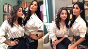 Cute Moment: When Katrina Kaif & Alia Bhatt twinned in white shirt & black skirt dress to give BFF goals