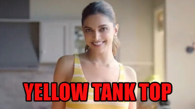 Deepika Padukone Wears A Sleeveless Yellow Stripe Tank Top Paired With A Denim: She Looks Enchanting