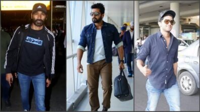 Dhanush, Suriya, & Dulquer Salmaan’s Picture-Perfect Airport Looks to Steal