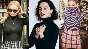 Don’t Know How To Style That Turtleneck Top: Take Cues From Sophie Turner, Emilia Clarke, And Ariana Grande To Look Like A Fashionista