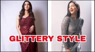 Drape A Glitter Saree Like Rukmini Maitra And Slay The Style Game