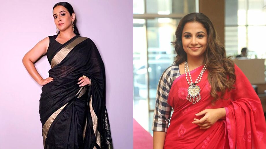 Easy And Comfortable Sarees To Steal From Vidya Balan For Your Everyday Work 400389