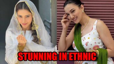 Eid Mubarak: Aamna Sharif and Gauahar Khan look stunning in ethnic outfit