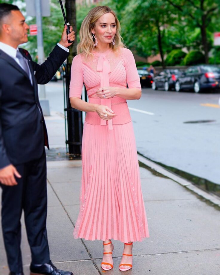 Emily Blunt Teaches Netizens How To Sync Perfectly With A Dash Of Elegance With Her Pastel Gown Looks - 0