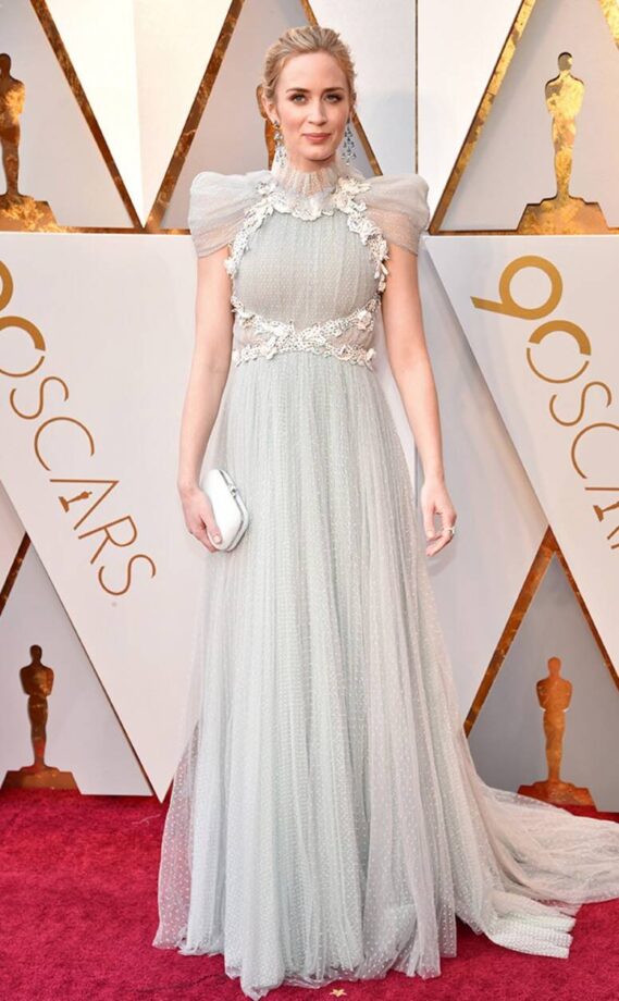 Emily Blunt Teaches Netizens How To Sync Perfectly With A Dash Of Elegance With Her Pastel Gown Looks - 1