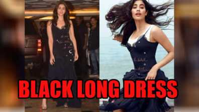 [Fashion Battle] Alia Bhatt Vs Janhvi Kapoor: Who Aced The Black Deep Neck Long Dress Better?