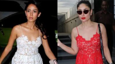 Fashion Battle: Kareena Kapoor Vs Mira Rajput: Which Hot Babe Nailed It In A Lace Midi Dress?