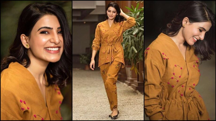 [Fashion Battle] Samantha Akkineni Vs Kriti Sanon: Which Diva Donned The Khadi Parka Jacket And Floral Print Pants In An Exquisite Way? - 0