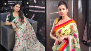 Flaunt Your Florals: Prajakta Mali Vs Rupali Bhosale: Which Diva Looks Drop-Dead Gorgeous In The Floral Saree?
