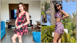 Flower beauties: Surbhi Chandna & Mouni Roy look resplendent in multi-coloured floral outfits, fans can’t stop crushing