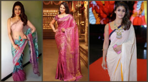 From Kajal Aggarwal To Nayanthara & Trisha Krishnan: South Actresses & The Best Navel Looks in A Designer Saree