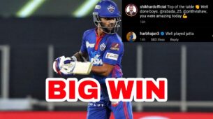 Gabbar Sher: Shikhar Dhawan shares happy post after big win last night in IPL 2021, Harbhajan Singh says ‘well played Jatta’
