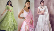 Get the classy semi-ethnic traditional lehenga look from Madhuri Dixit, Alia Bhatt & Athiya Shetty’s wardrobe