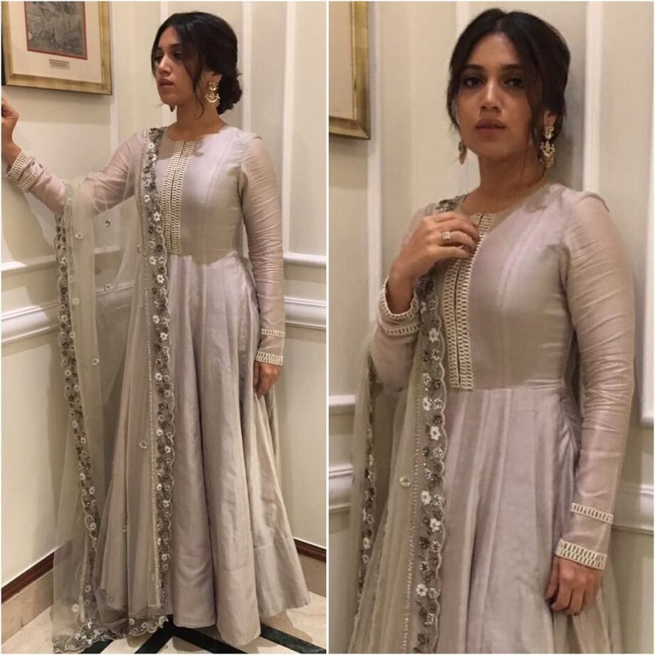 Glam Up Your Style Quotient With Super Glistening Looks Of Bhumi Pednekar In Ethnic Wear Collection - 2